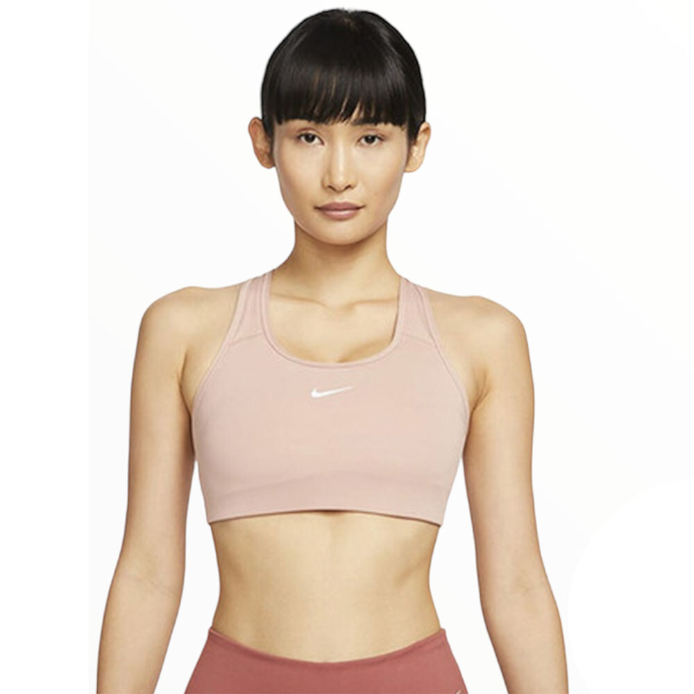 

Спортивный бюстгальтер Nike Swoosh Medium-Support 1-Piece Pad, бежевый