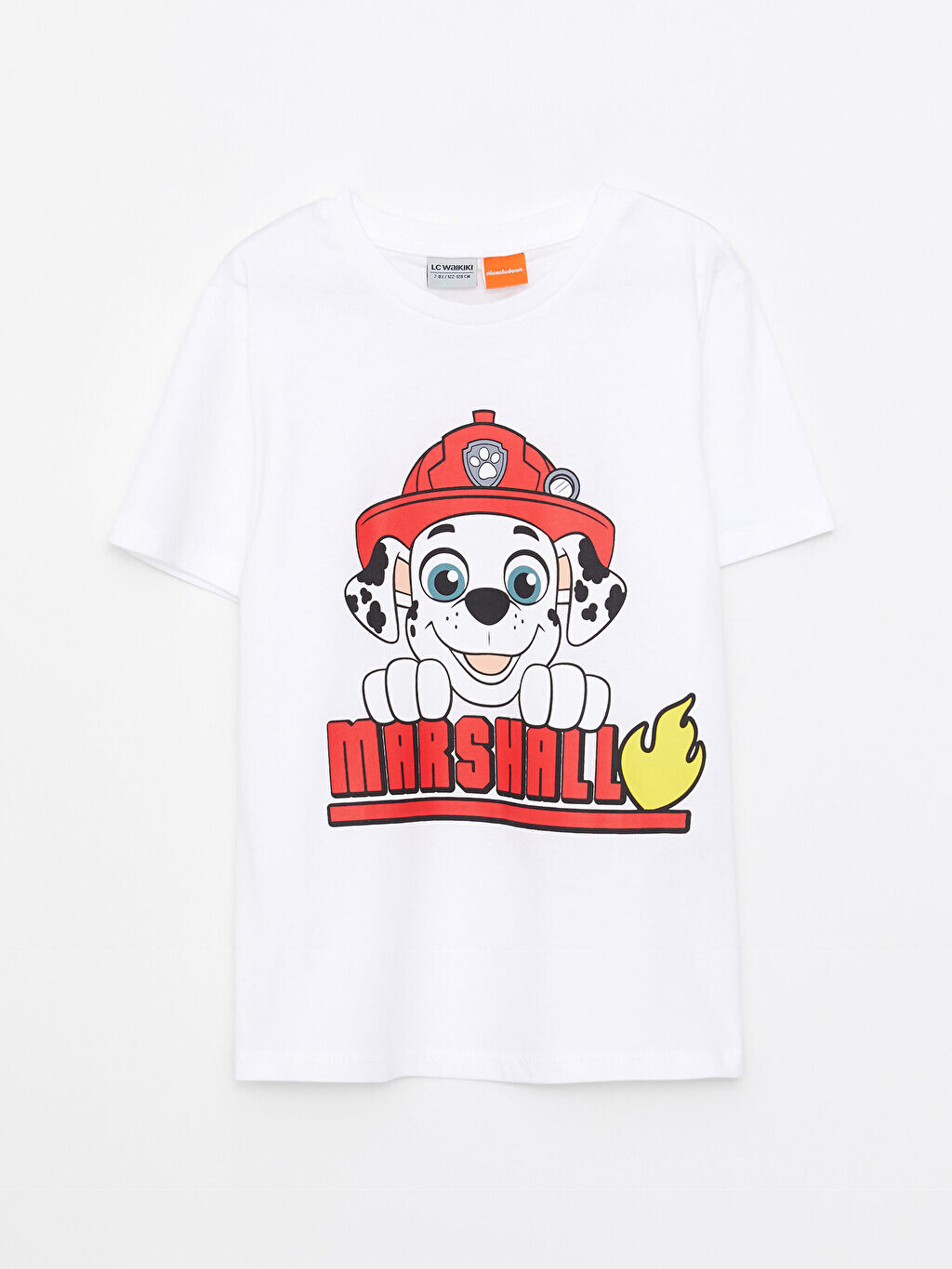 

Хлопковая футболка для мальчиков с короткими рукавами и принтом Paw Patrol с круглым вырезом LCW Kids