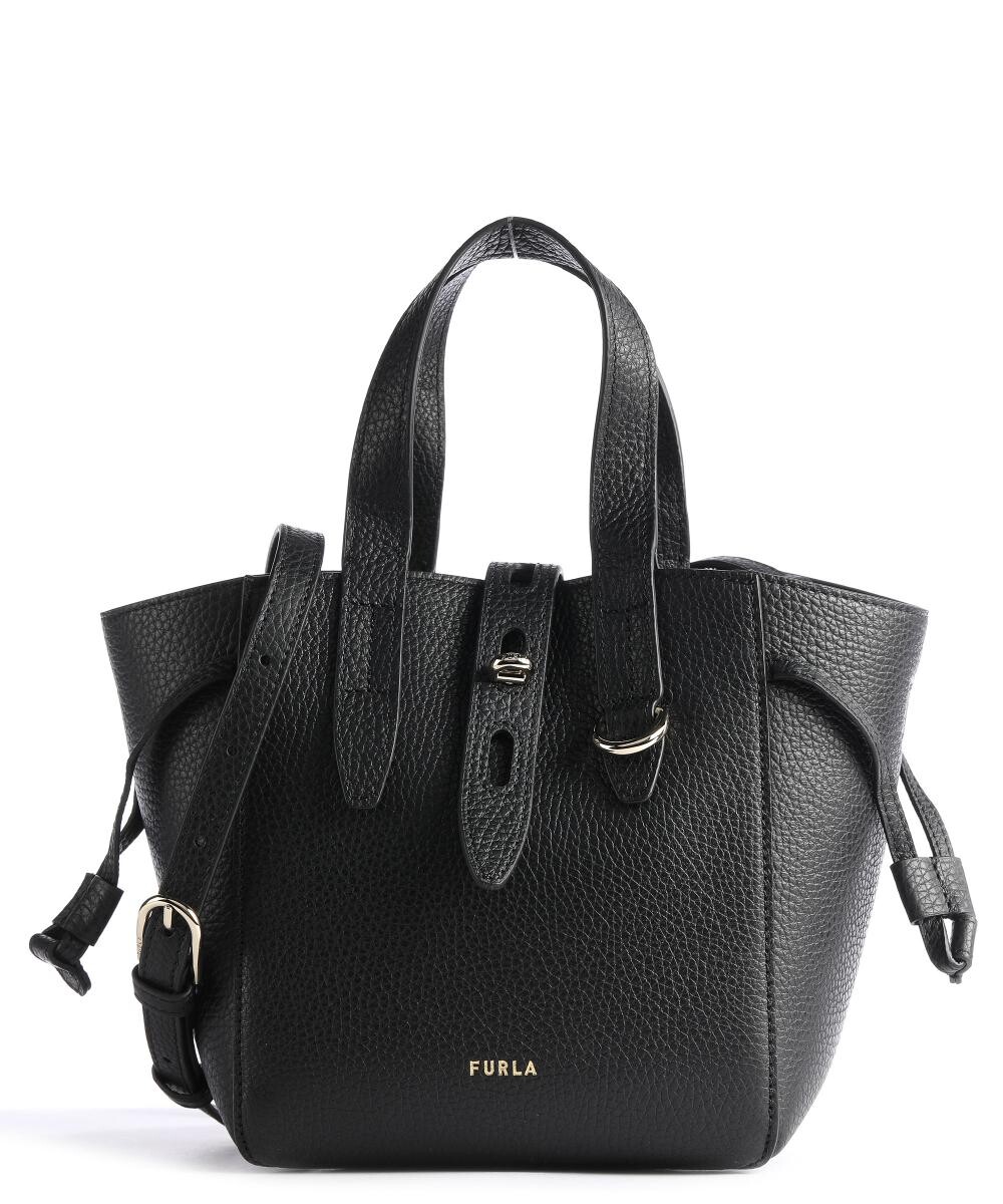 

Мини-сумочка Net из зерненой кожи Furla, черный