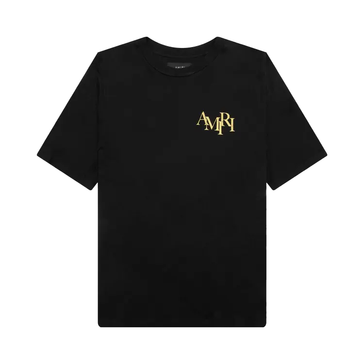 

Футболка Amiri Crystal Champagne 'Black', черный