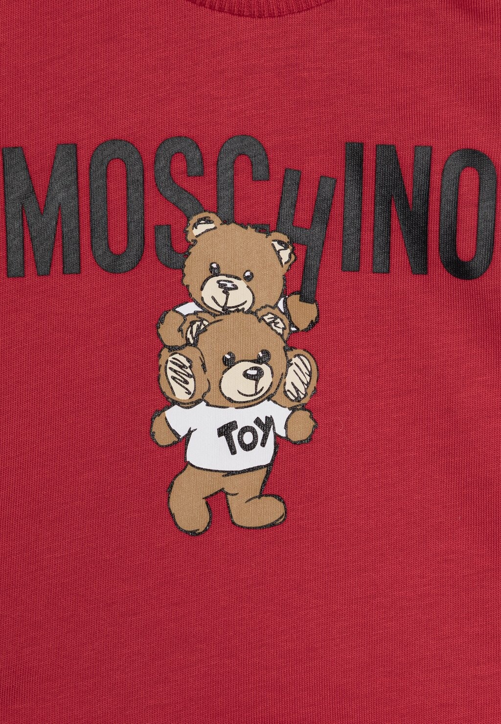 

Топ с длинными рукавами Unisex MOSCHINO, красный