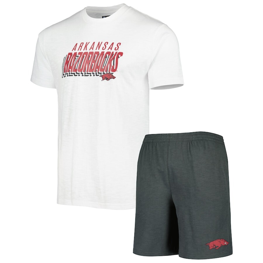 

Пижамный комплект Concepts Sport Arkansas Razorbacks, угольный