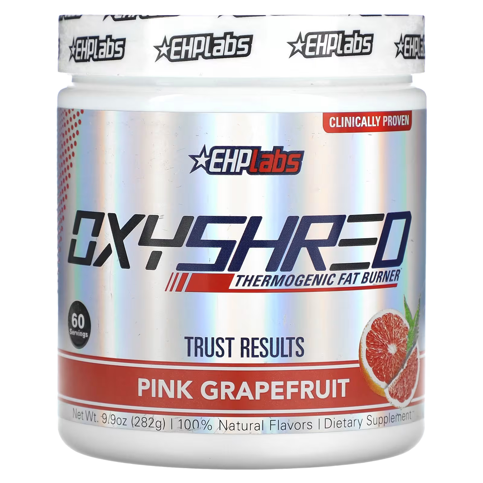 Термогенный сжигатель жира EHPlabs OxyShred с розовым грейпфрутом, 282 г ehplabs oxyshred non stim термогенное средство для сжигания жира малиновые поцелуи 324 г 11 4 унции