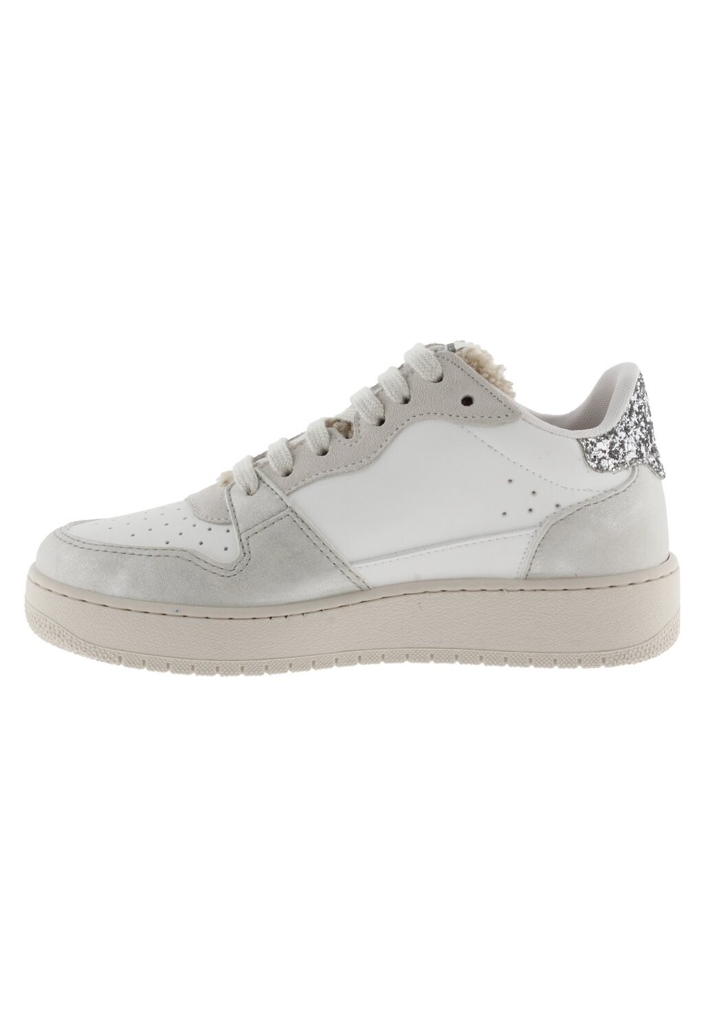 

Кроссовки Victoria Shoes, белый / серебряный