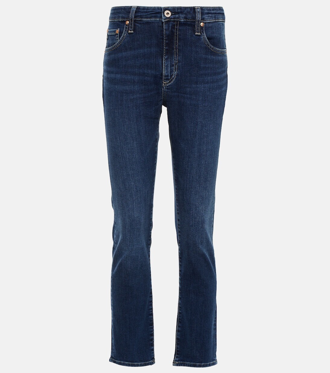 

Джинсы скинни Mari с высокой посадкой AG JEANS, синий