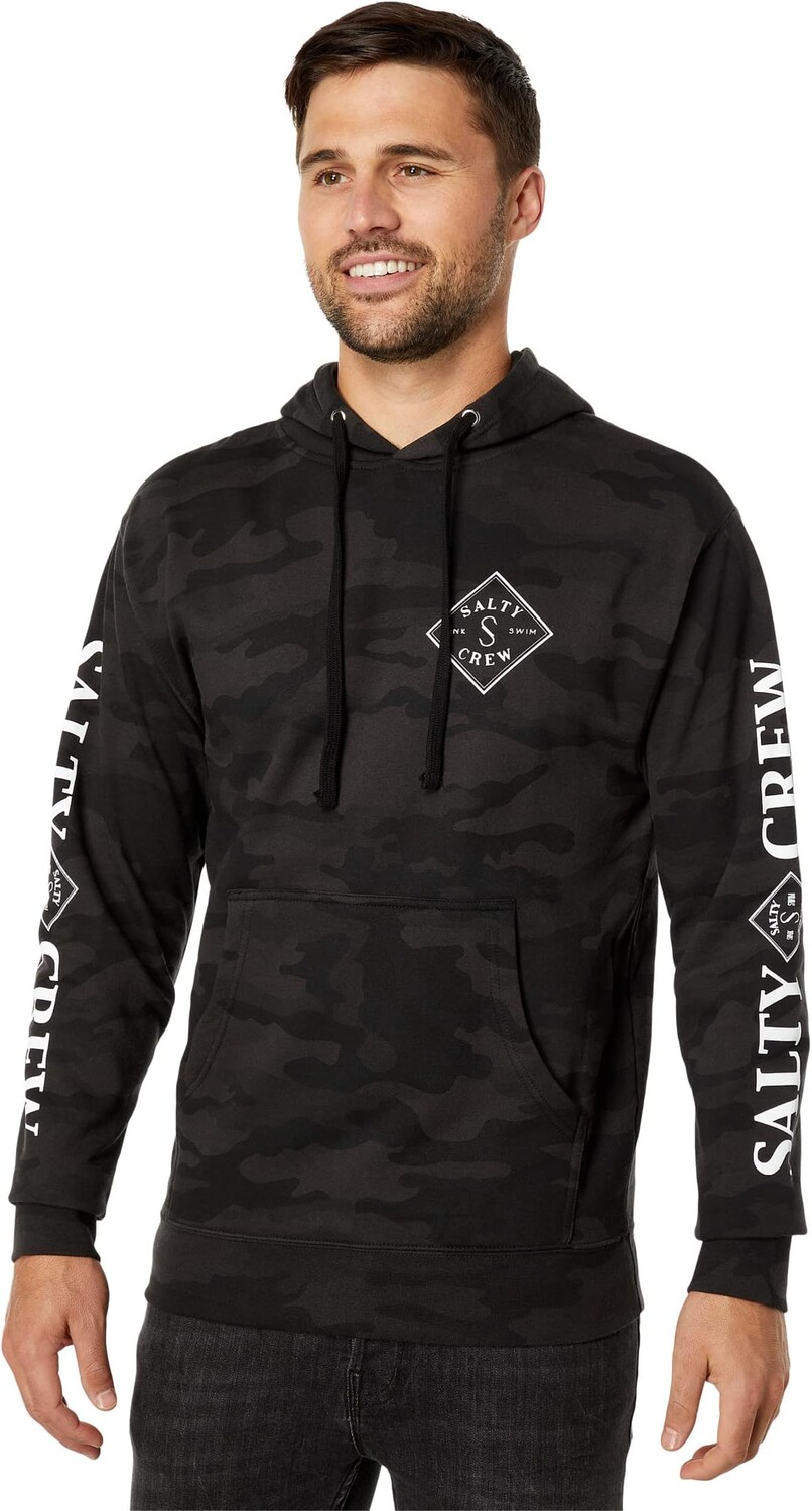 

Худи Salty Crew Tippet Camo Fleece Hoodie, цвет Black Camo