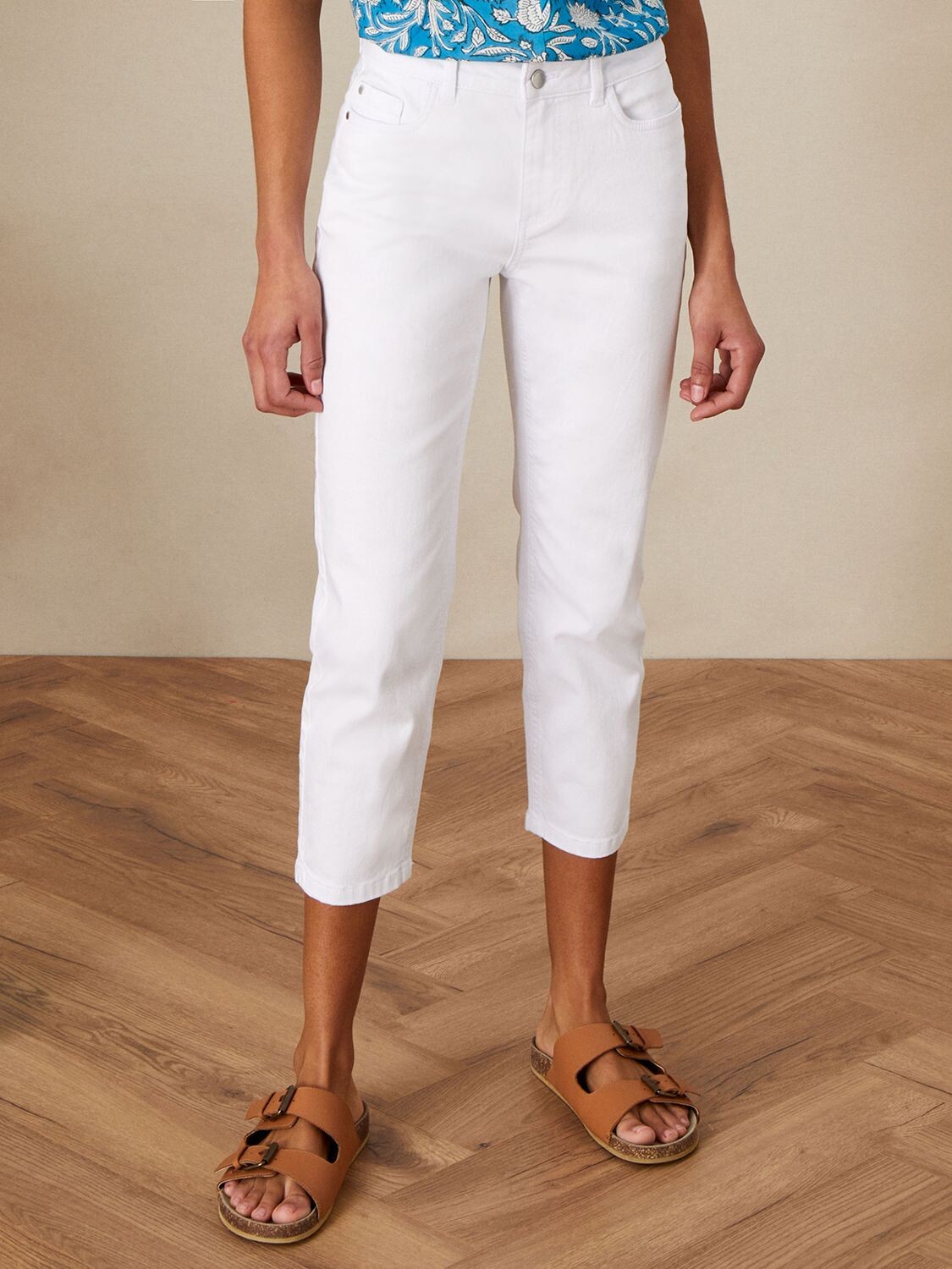 

Укороченные джинсы Monsoon Idabella Denim, белые