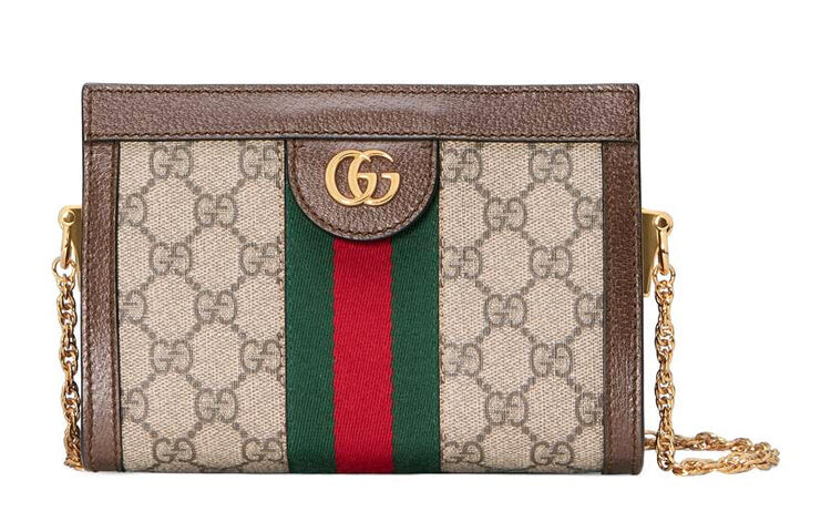 

Сумка GUCCI Wmns Ophidia Old Flower Logo на одно плечо, коричневый/красный/зеленый