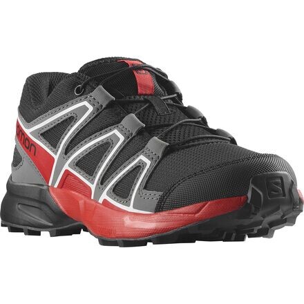 

Походные кроссовки SpeedCross Jr — для мальчиков Salomon, цвет Black/Quiet Shade/High Risk Red