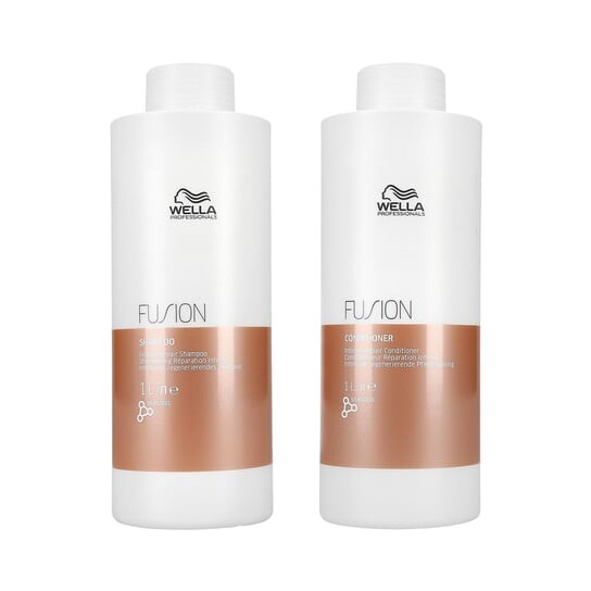 

Шампунь 1000мл + кондиционер 1000мл, 2 шт. WELLA PROFESSIONALS, FUSION, Intense Repair Set