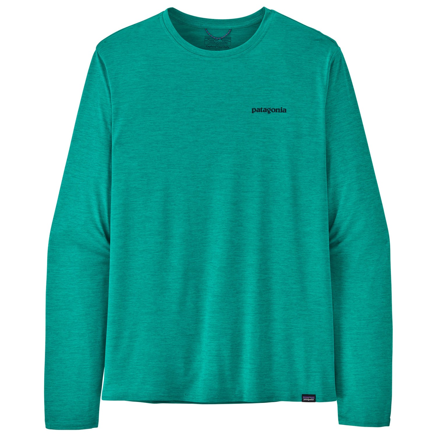 Функциональная рубашка Patagonia L/S Cap Cool Daily Graphic Shirt Waters, цвет Fitz Roy Trout/Subtidal Blue X Dye