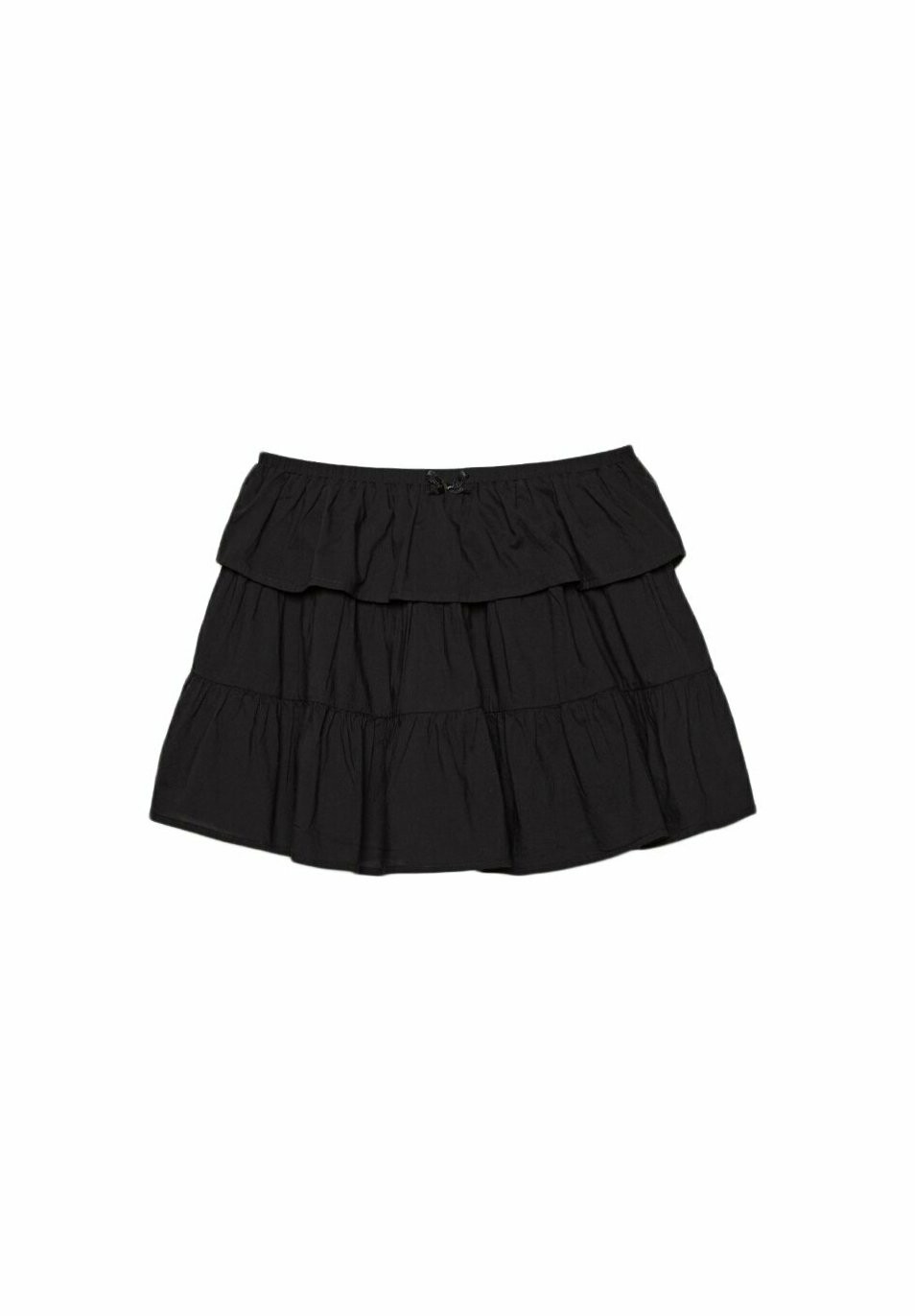 

Юбка А-силуэта RUFFLED Stradivarius, черный