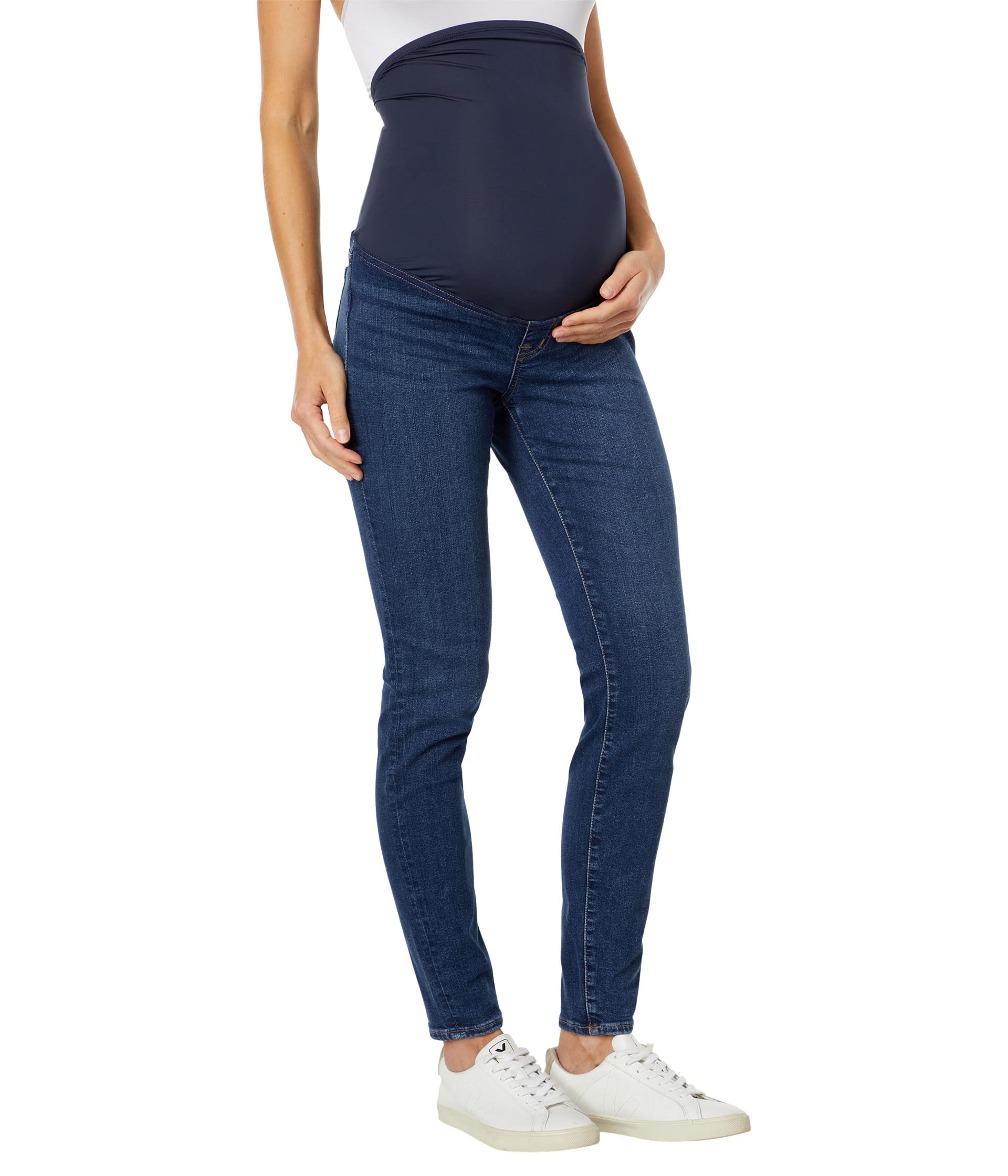 цена Джинсы Madewell, Maternity Over-the-Belly Skinny Jeans in Coronet Wash