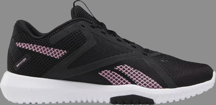 Кроссовки wmns flexagon force 2 wide 'black jasmine pink' Reebok, черный - фото