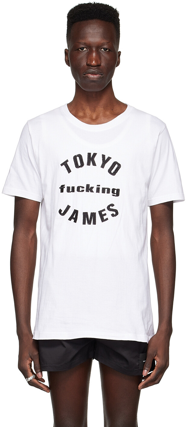 

Белая хлопковая футболка Tokyo James, Белый