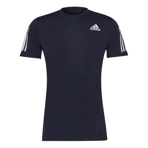 Футболка Adidas Own The Run Tee Running Sports Round Neck Short Sleeve Blue, Синий