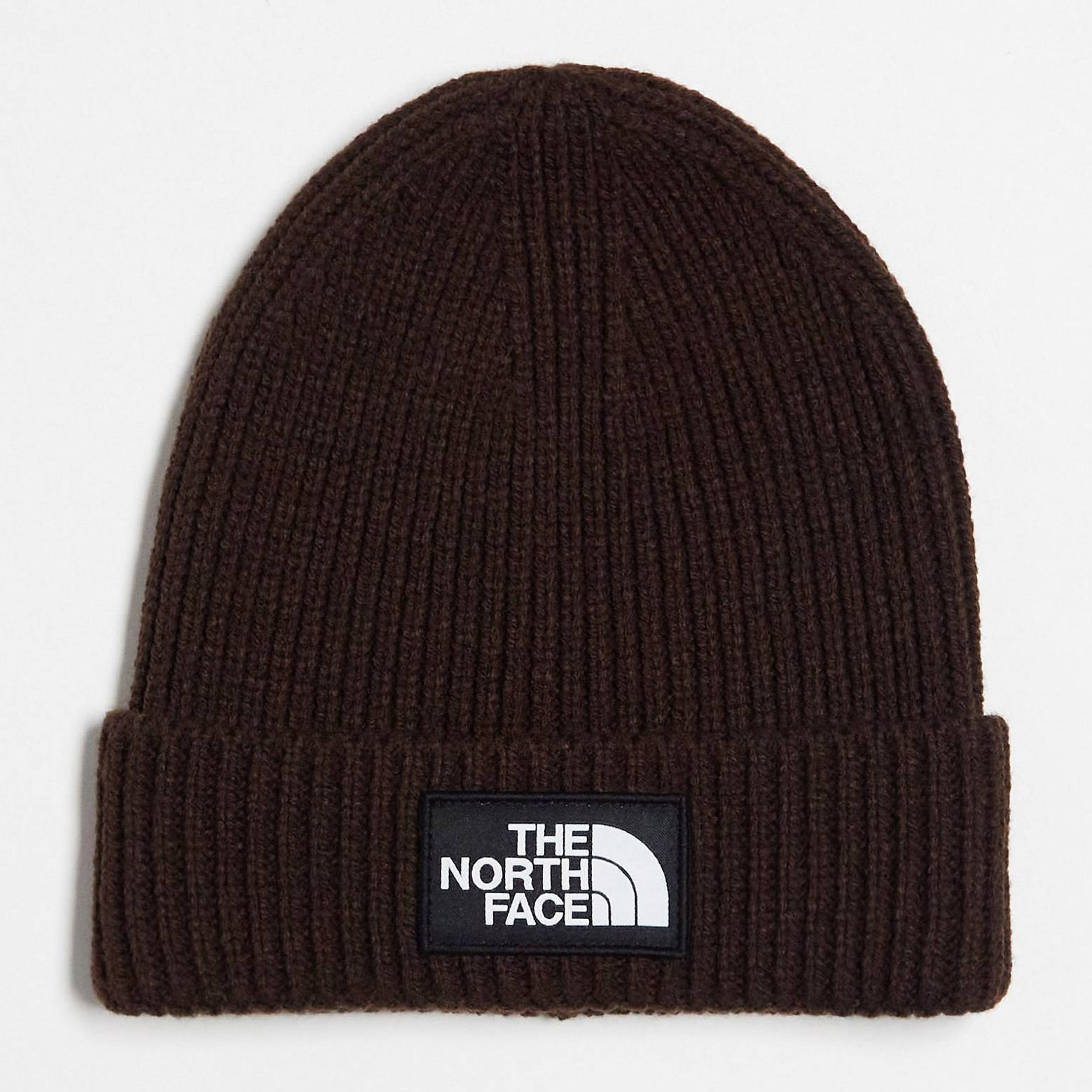 Шапка-бини The North Face Logo Patch Cuffed, коричневый шапка бини с логотипом chucky черный