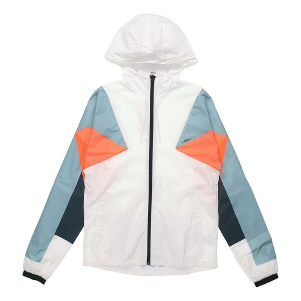 

Куртка Adidas neo hooded Zipper Windproof White / Blue, Белый