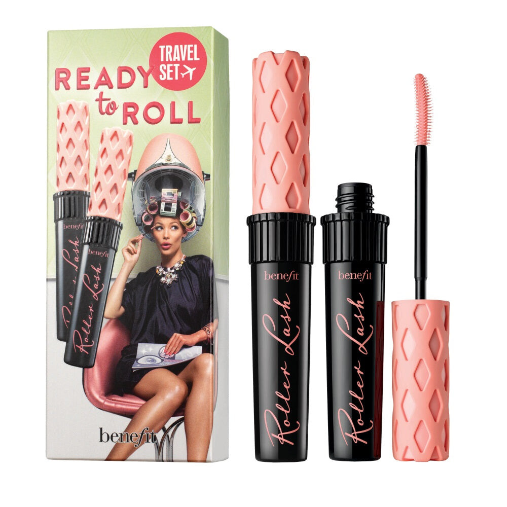 

Benefit Ready To Roll Travel Set подкручивающая и подтягивающая тушь для ресниц Black 2x8.5g