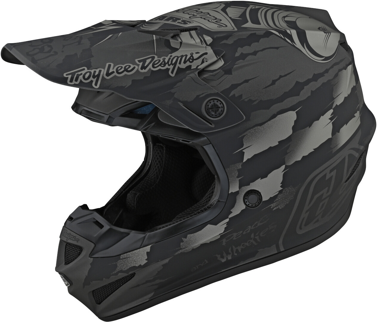 Шлем Troy Lee Designs SE4 Strike для мотокросса, серый