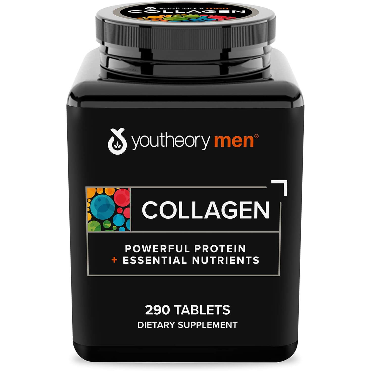 Комплекс коллагена с протеином Youtheory + Nutrients, для мужчин, 290 капсул