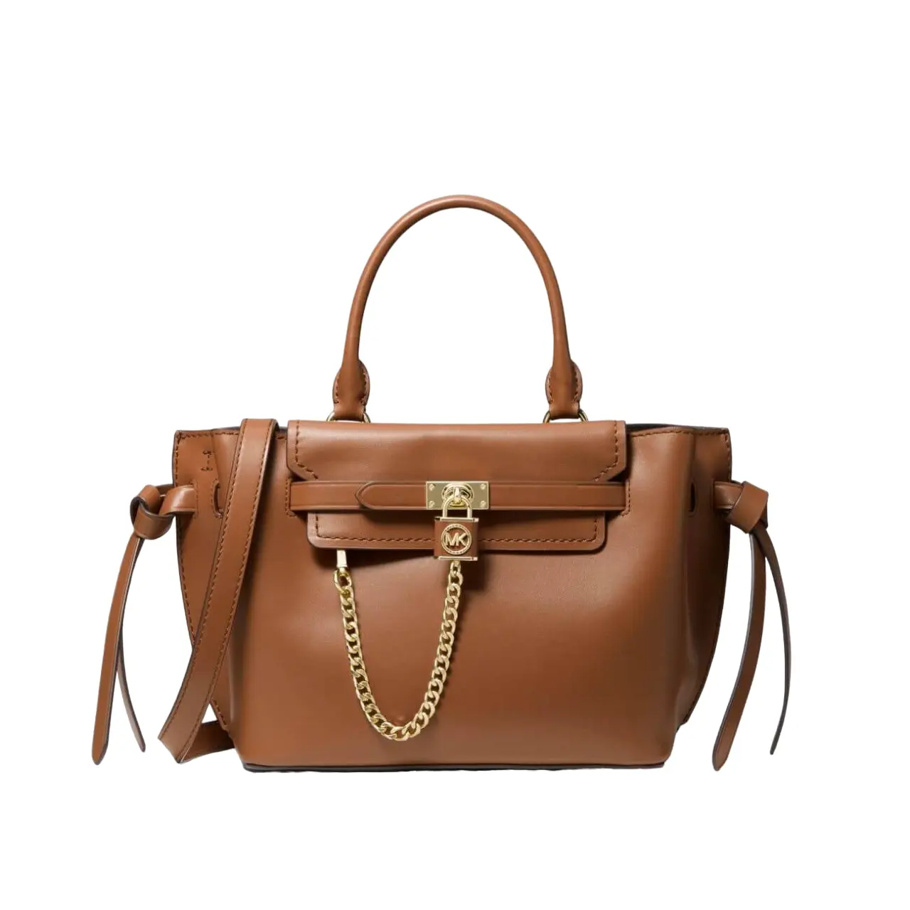 

Сумка-портфель Michael Michael Kors Hamilton Legacy Small Leather Belted, коричневый