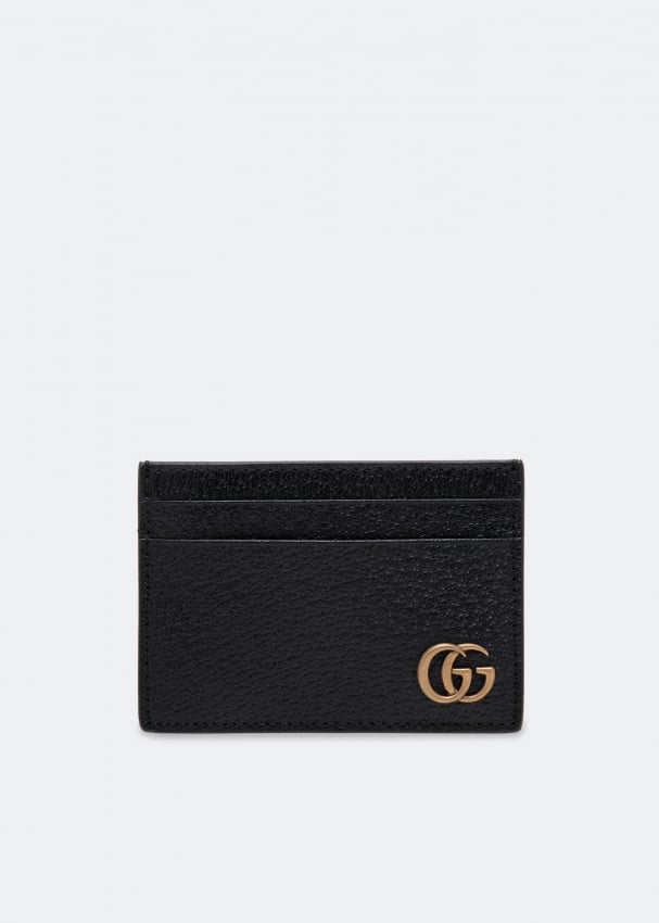 цена Картхолдер GUCCI GG Marmont leather money clip, черный