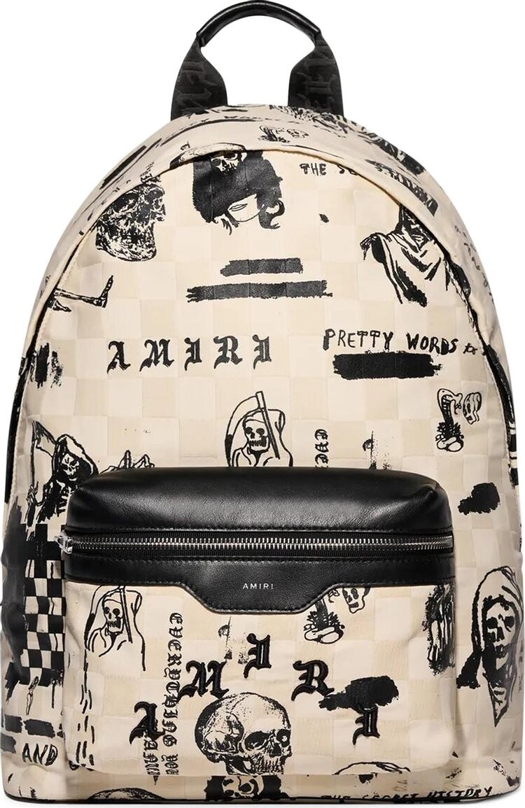 

Рюкзак Amiri x Wes Lang Sketch Print Backpack Alabaster, белый