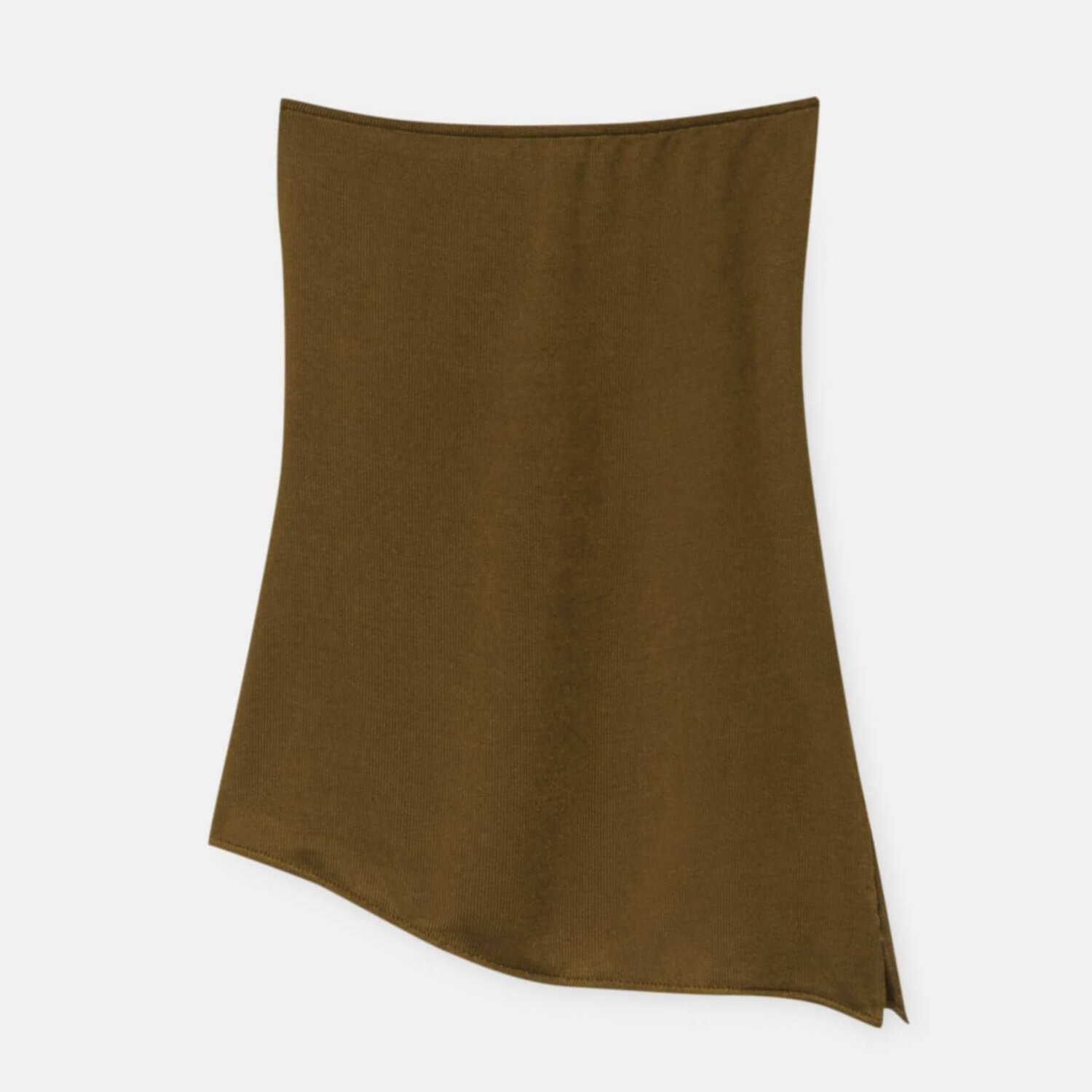 

Топ Pull&Bear Bandeau With Asymmetric Hem, оливковый
