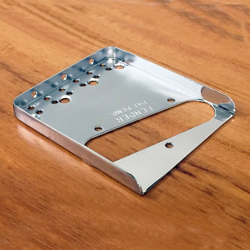 Пластина Fender Vintage Telecaster Bridge для установки на телекастер американского стандарта American Standard Telecaster