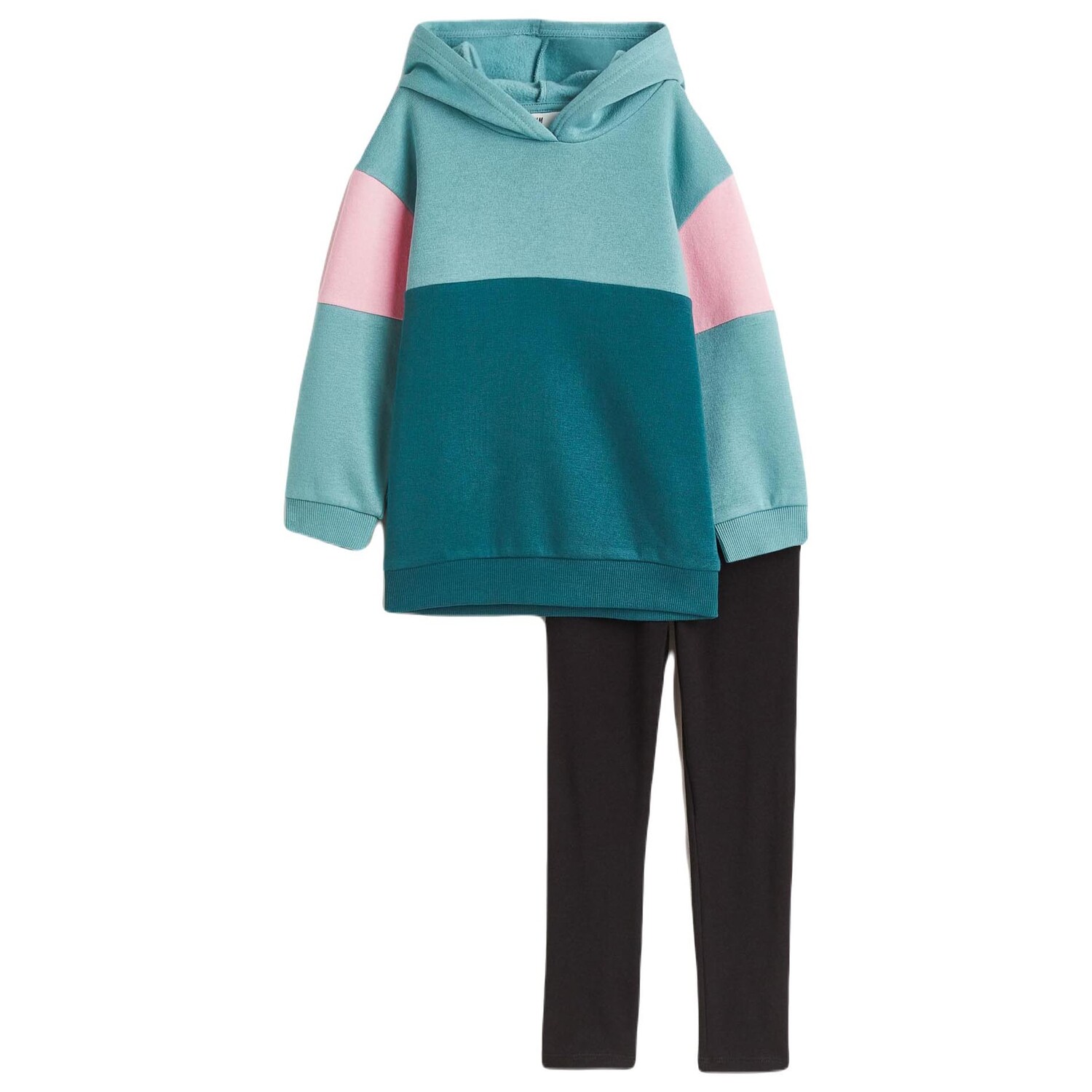 

Комплект одежды H&M, 2 предмета, бирюзовый/розовый