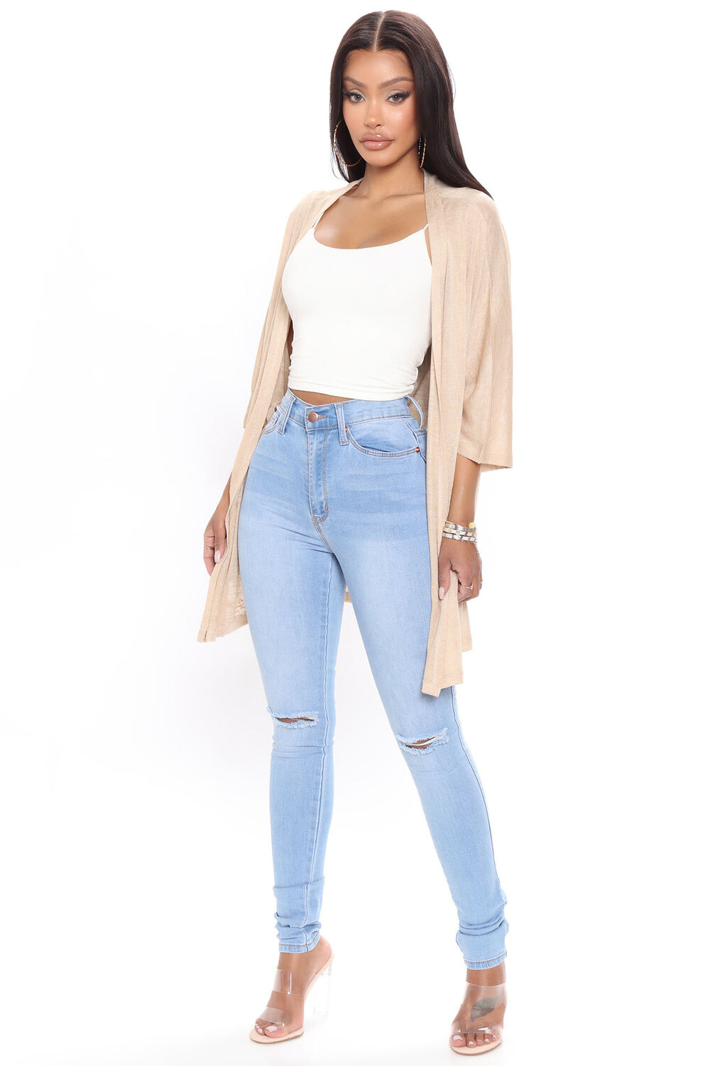 

Джинсы скинни Fashion Nova WH3707, синий