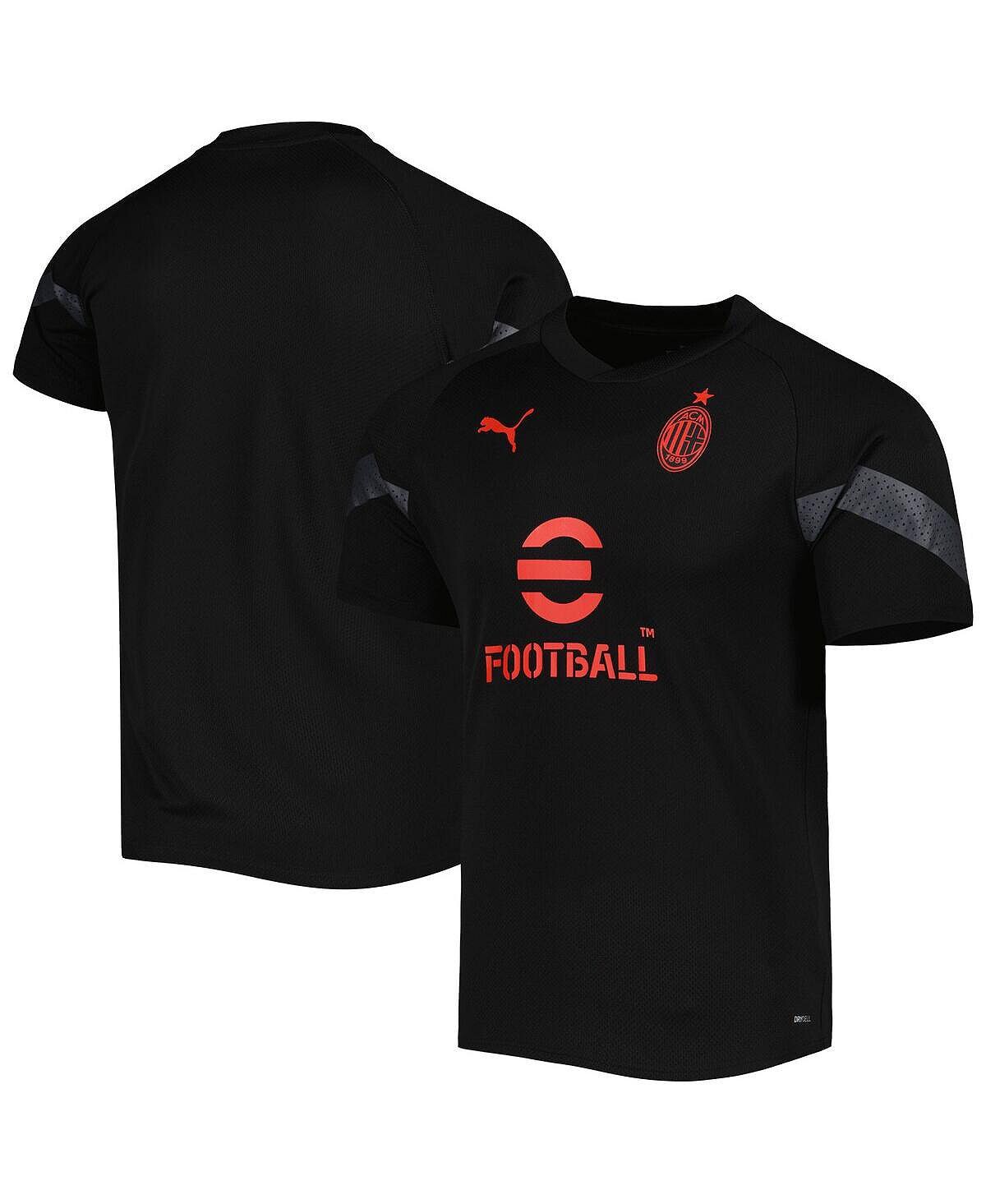 

Мужская футболка ac milan 2022/23 с регланом, черная, тренировочная Puma, черный
