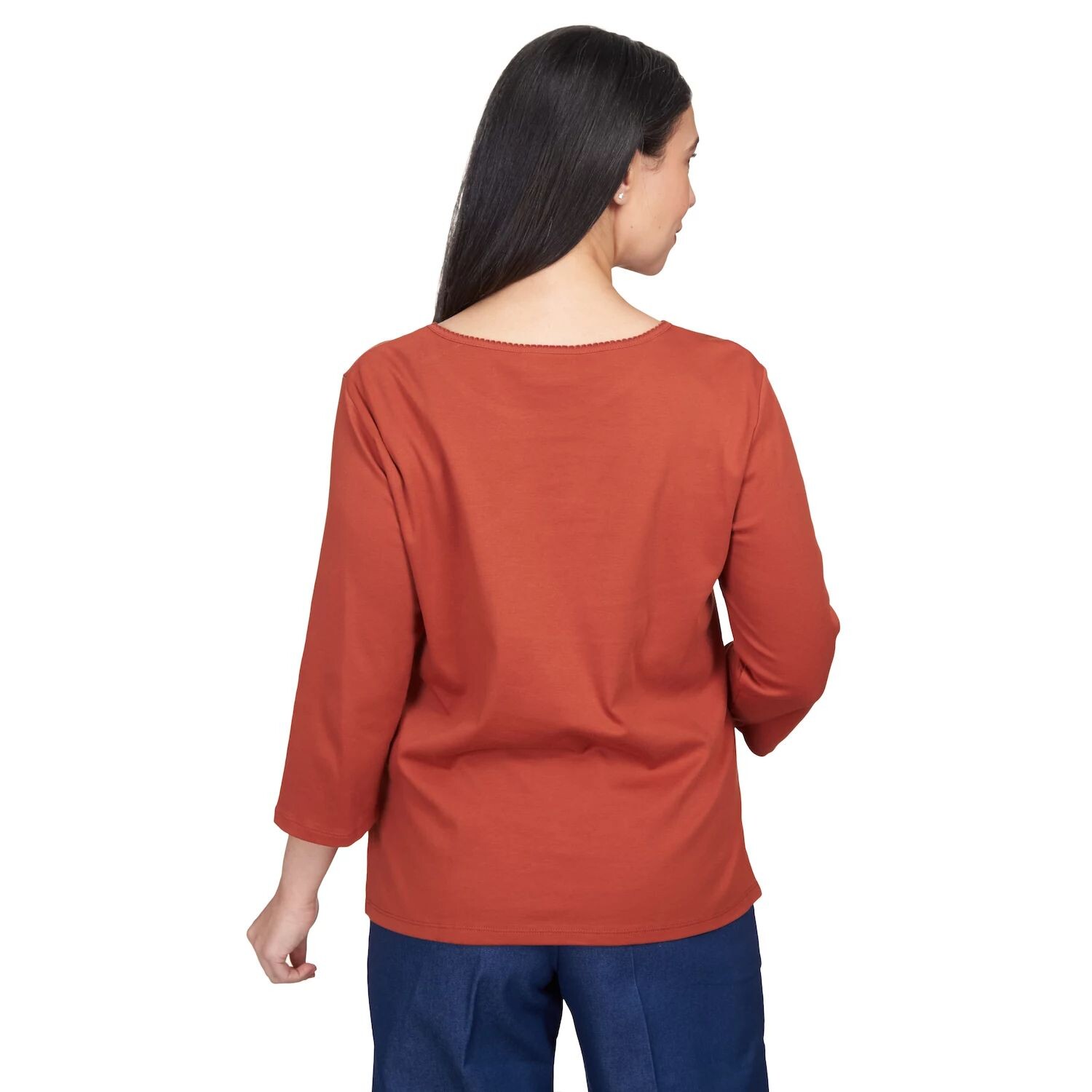

Женский топ с круглым вырезом Alfred Dunner Scarecrow Alfred Dunner