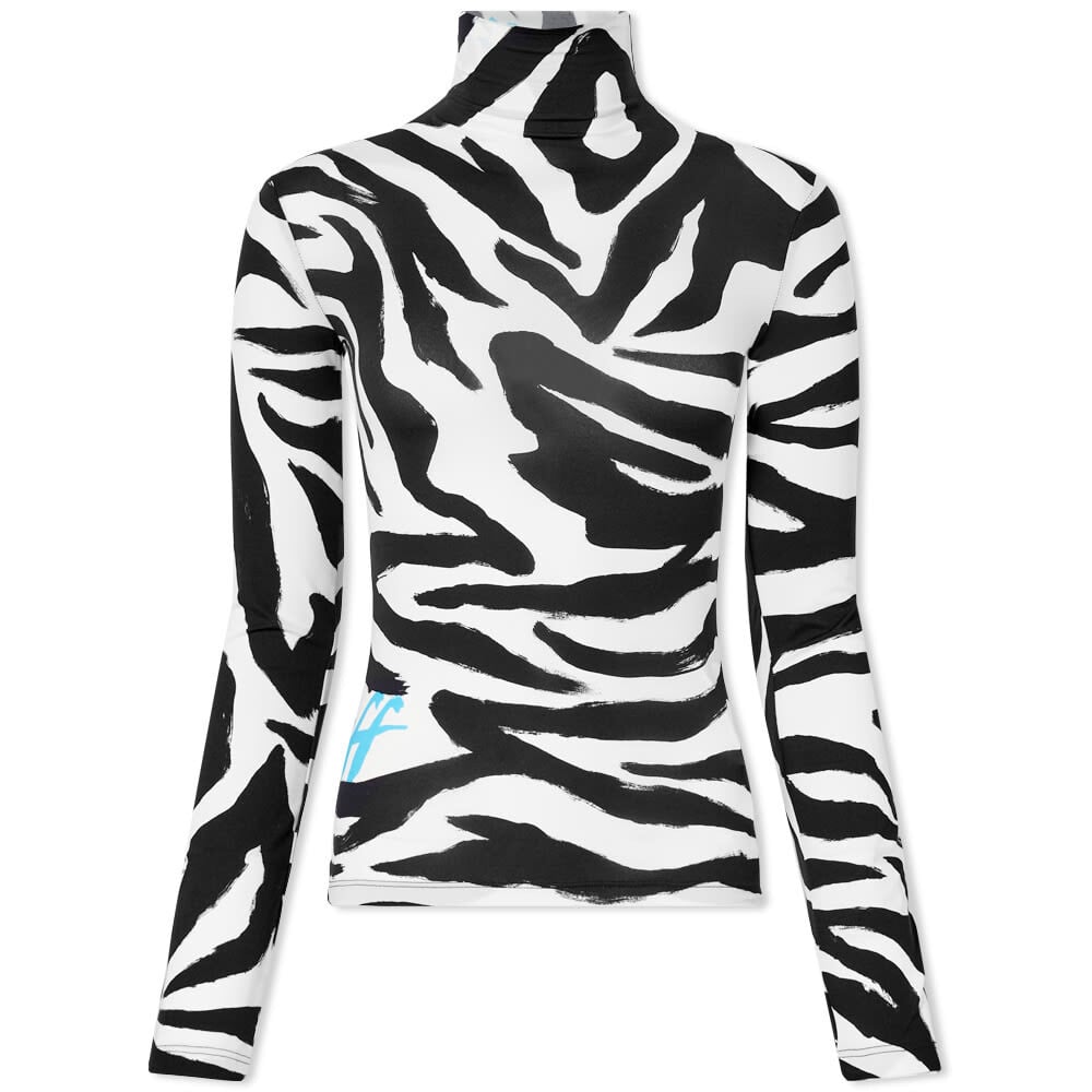 

Футболка Off-White Zebra Print High Neck Top