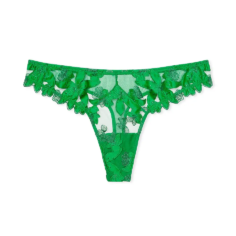 

Трусы Victoria's Secret Very Sexy Floral Embroidered, зеленый