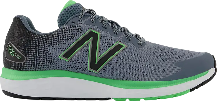 

Кроссовки New Balance Fresh Foam 680v7 4E Wide 'Ocean Grey Vibrant Spring', серый