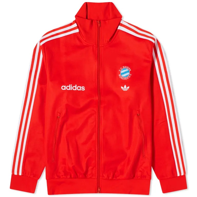 Куртка спортивная Adidas Fc Bayern Munich Og Beckenbauer, красный монета коллекционная серебро франц беккенбауэр короли футбола армения