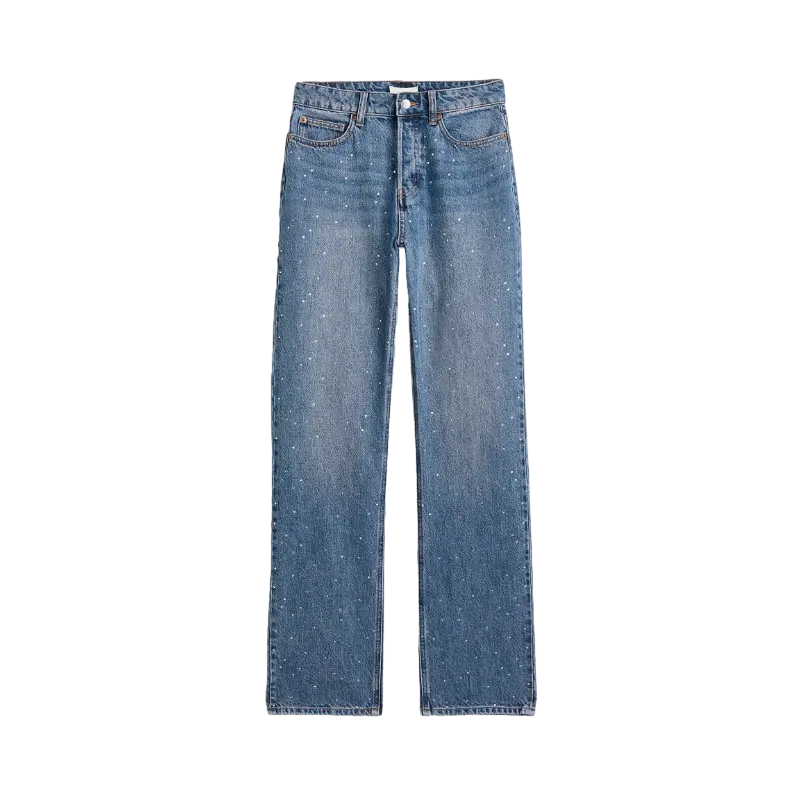 

Джинсы H&M Straight High, синий