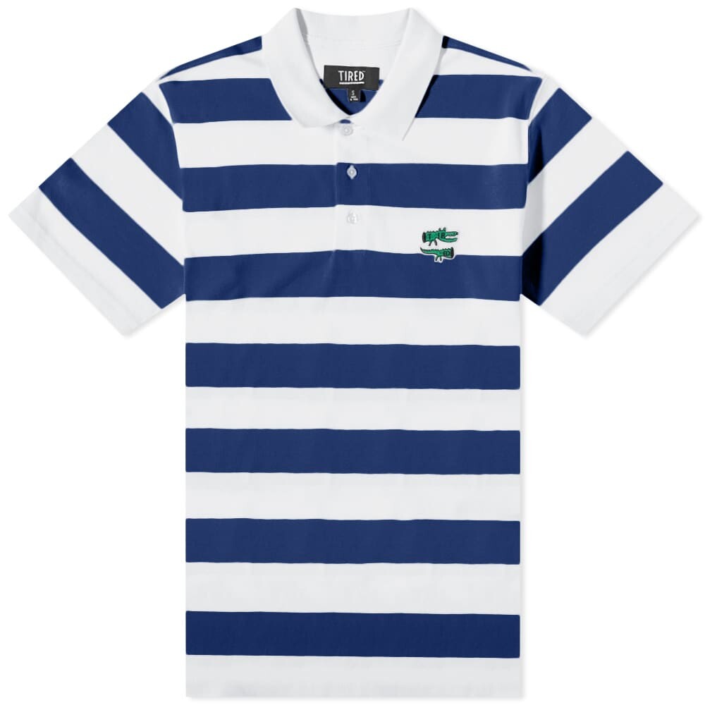 

Футболка Tired Skateboards The Gator Stripe Polo