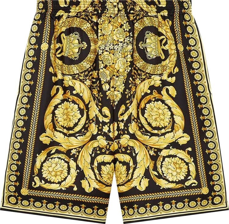 

Шорты Versace Barocco Shorts 'Black/Gold', черный