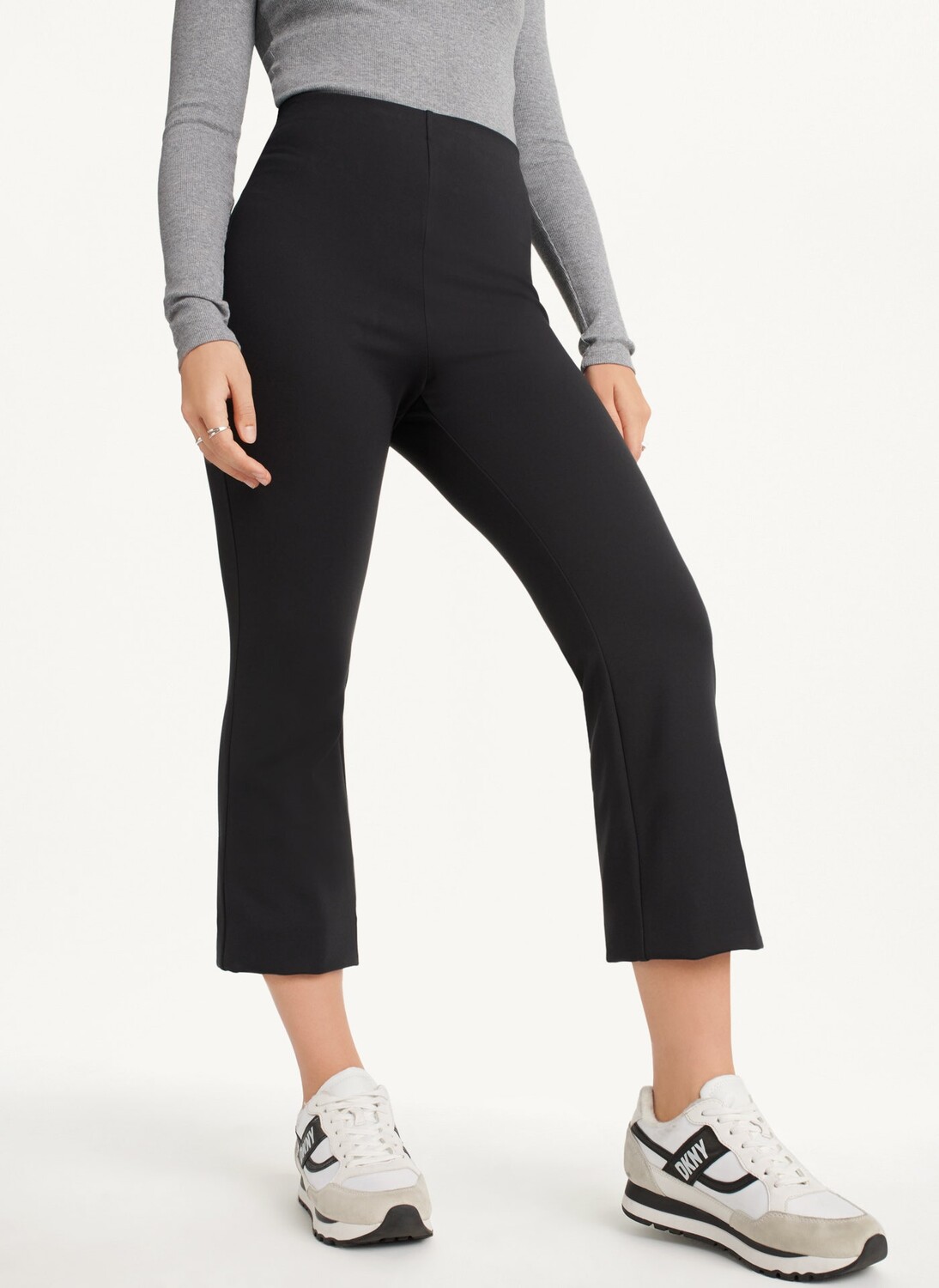 

Брюки укороченные Kick Flare DKNY, Черный