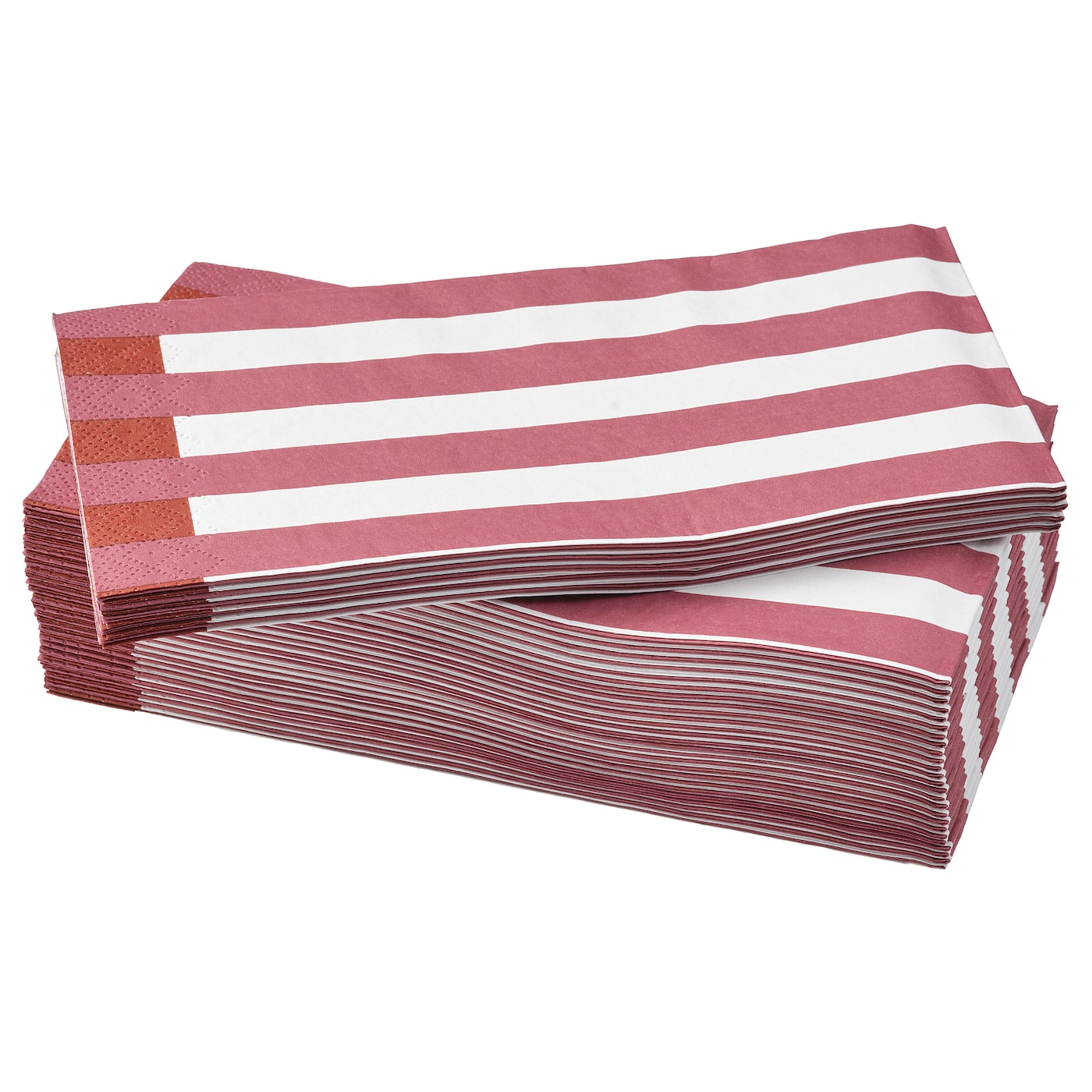 Салфетка бумажная Ikea Rodknot, белый/красно-коричневый, 38x38 см