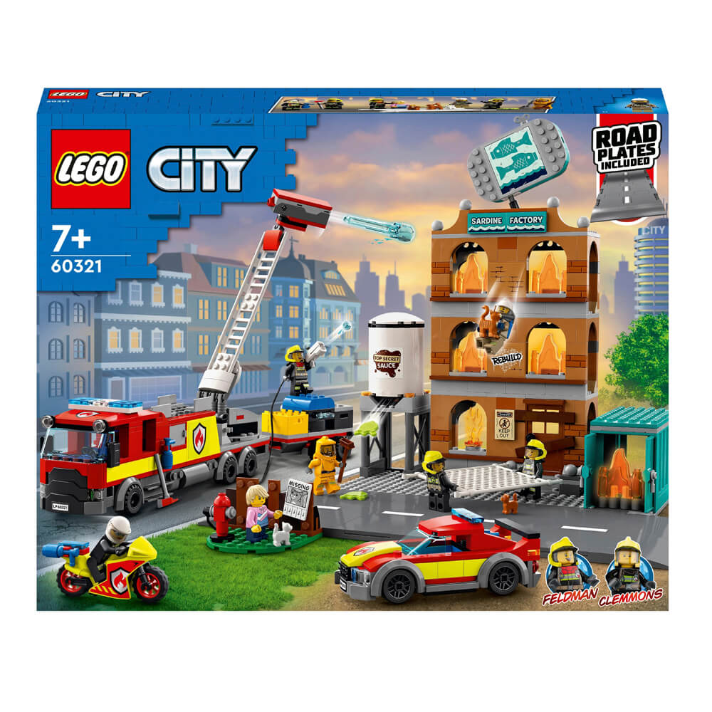 Конструктор LEGO City 60321 Пожарная команда конструктор lego city трактор 60287