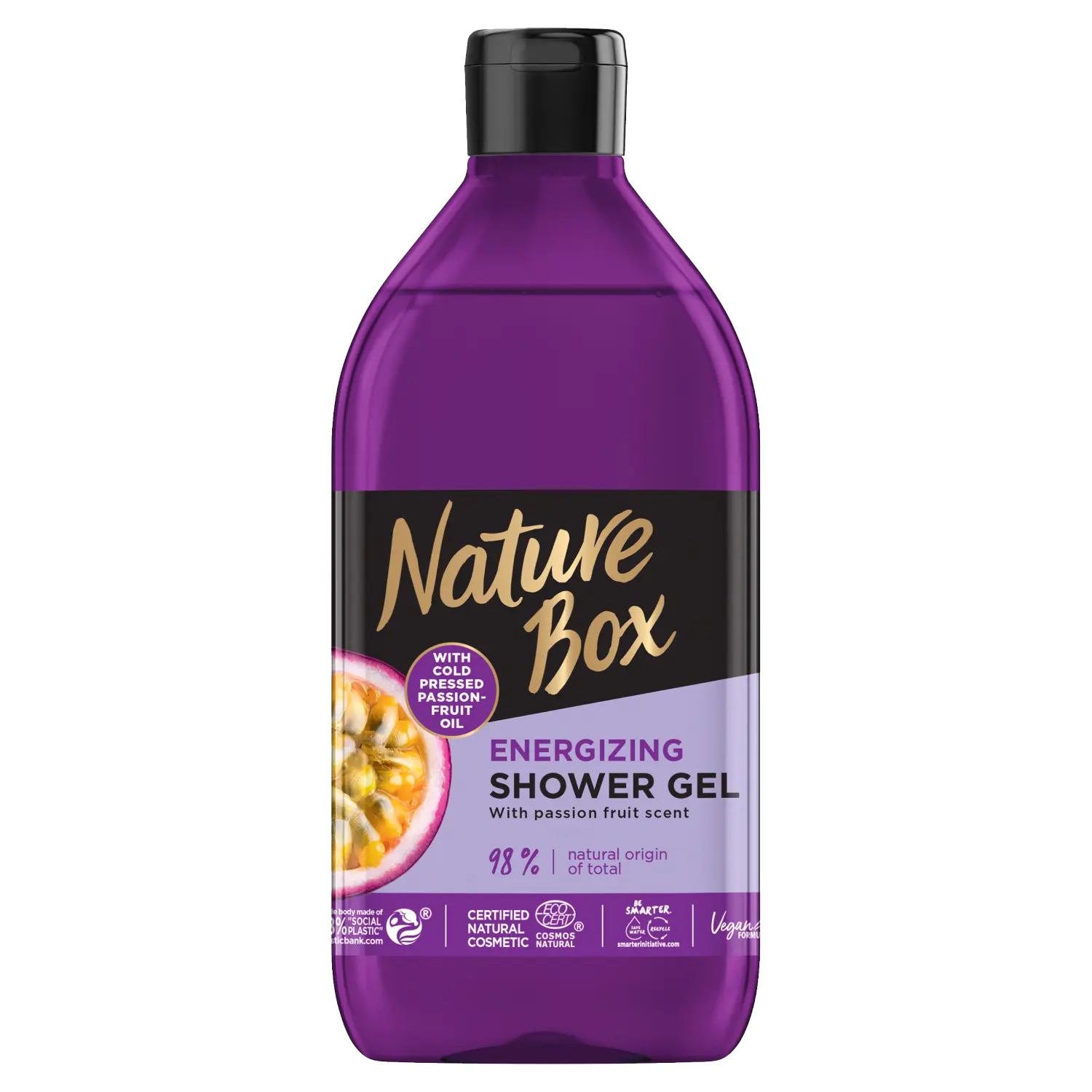 

Nature Box Passion Fruit Oil гель для душа бодрящий, 385 мл