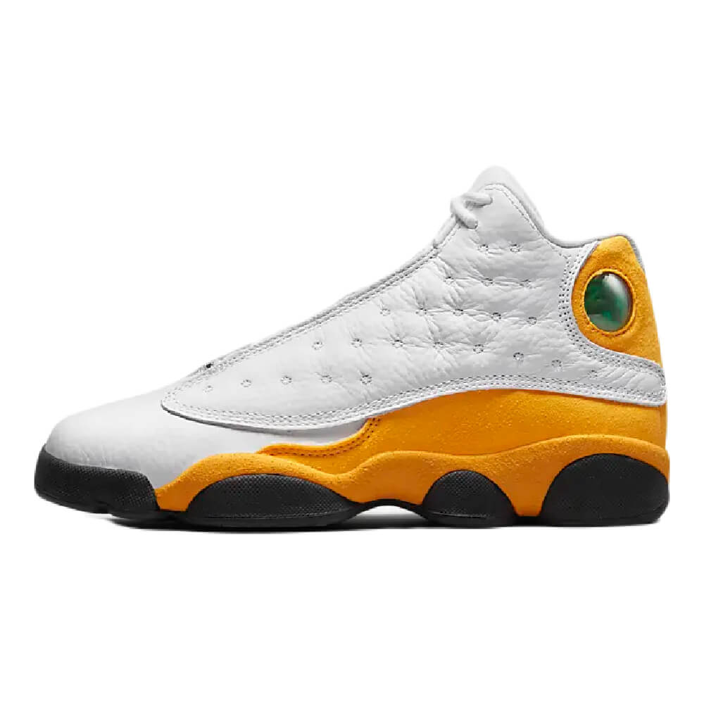 Кроссовки Nike Air Jordan 13 Retro, белый/желтый - фото