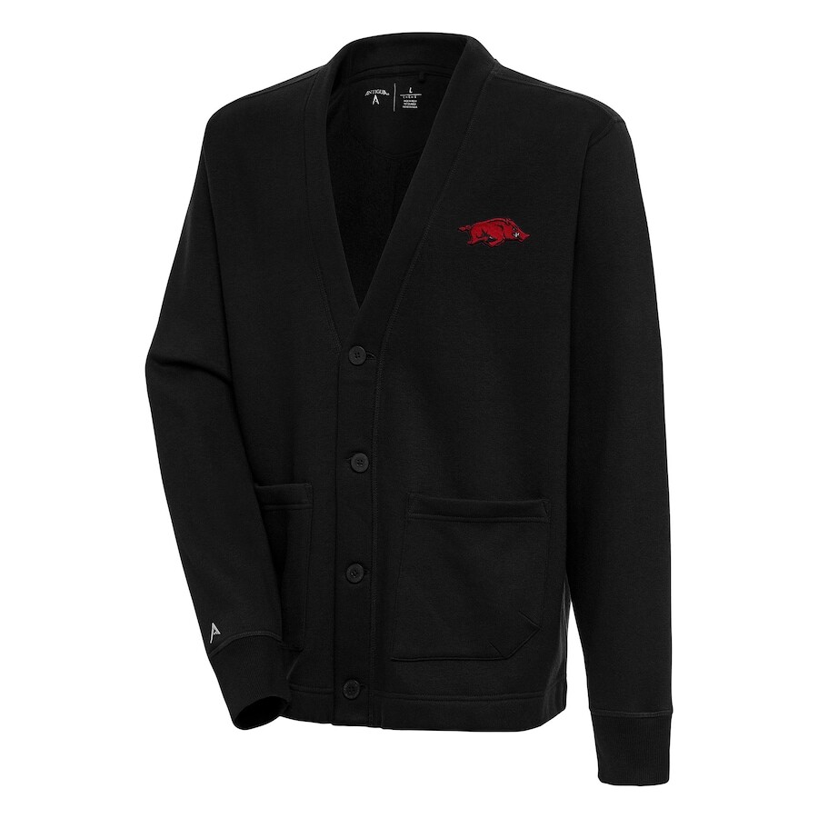 

Кардиган Antigua Arkansas Razorbacks, черный
