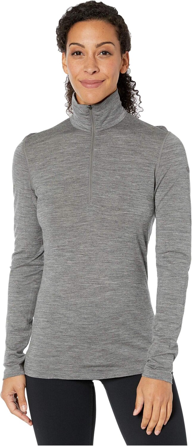 

Oasis Merino с длинным рукавом, молния 1/2 Icebreaker, цвет Gritstone Heather