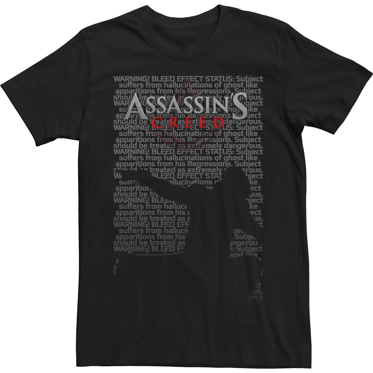 

Мужская футболка с текстовым контуром Assassin's Creed Licensed Character