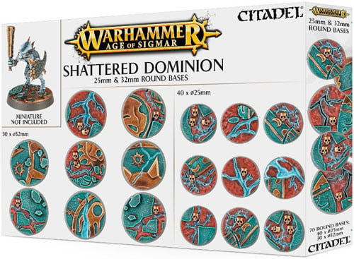 

Миниатюра Games Workshop Warhammer Age of Sigmar: Shattered Dominion - 25 & 32mm Round Bases